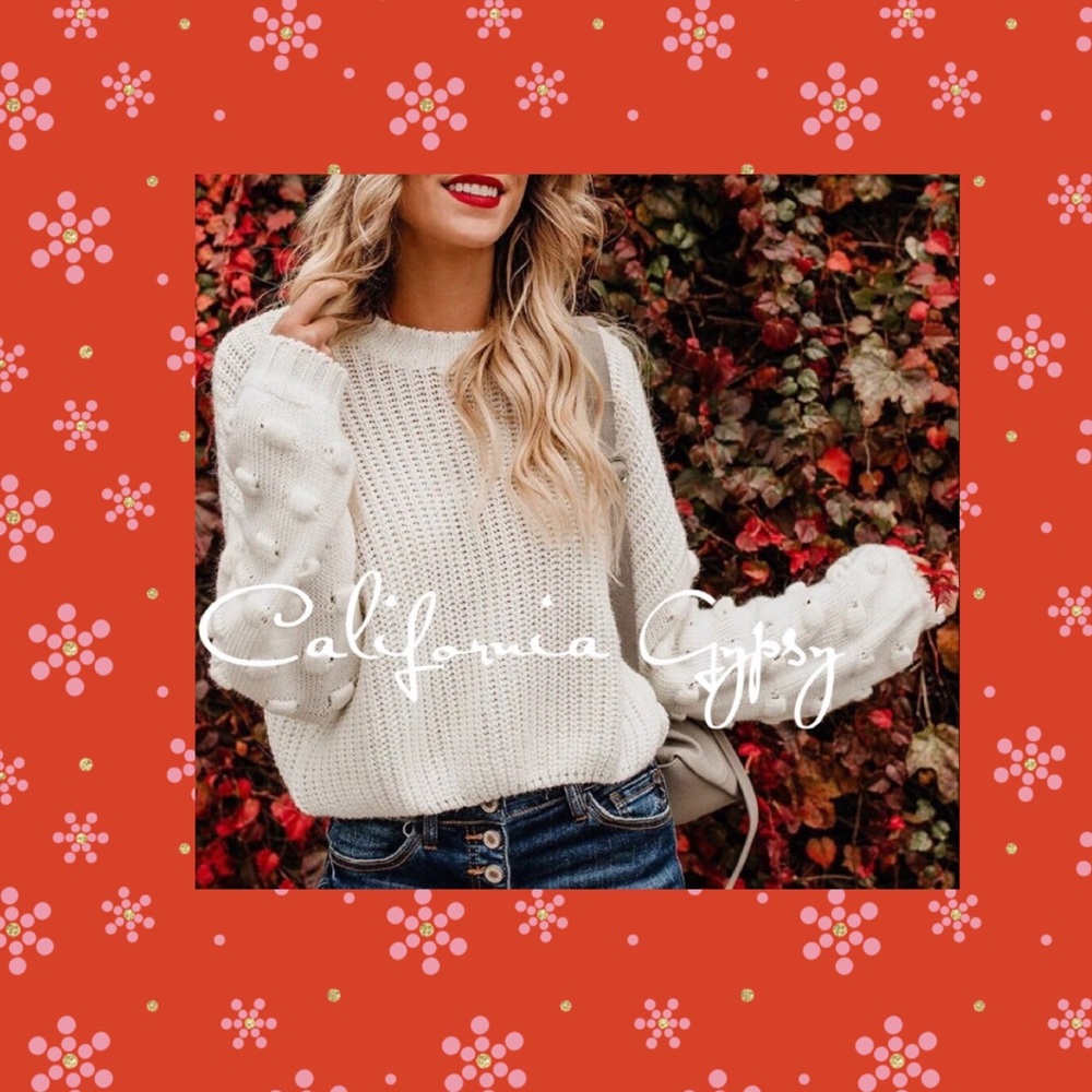 Knit Puff Knot Sweater - Picture 8 of 12